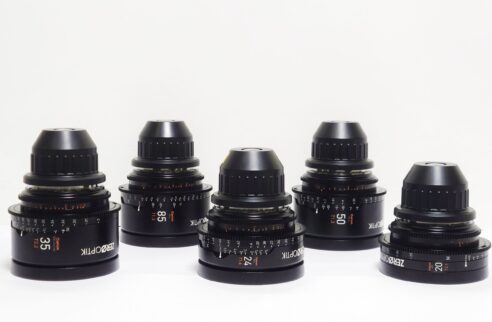 Série de 5 Optiques Canon FD ZERØ OPTIK  FF-PL - ø 95 mm (20-24-35-50-85)