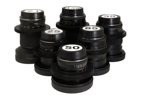 Série de 6 optiques Zeiss Contax Cine Mod. EF / Full Frame