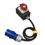 Adaptateur P17 32A Mono vers P17 32A Tri - INDIE LOCATION