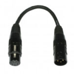Adaptateur DMX 5 Pin Mâle vers 3 Pin Femelle