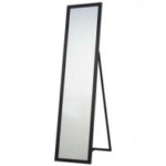 Miroir Sur Pied avec Cadre en Bois