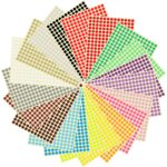 Gommettes rondes papier 8mm - Indie