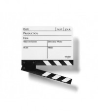 Clap Cinéma Blanc Petit Modèle