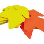 Flèche Jaune/Orange Double Face 24x16cm (Petite) - par 25