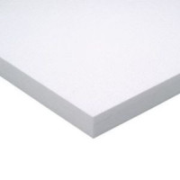 Panneau Polystyrène - 2x1m - Blanc / Noir (Consommable)
