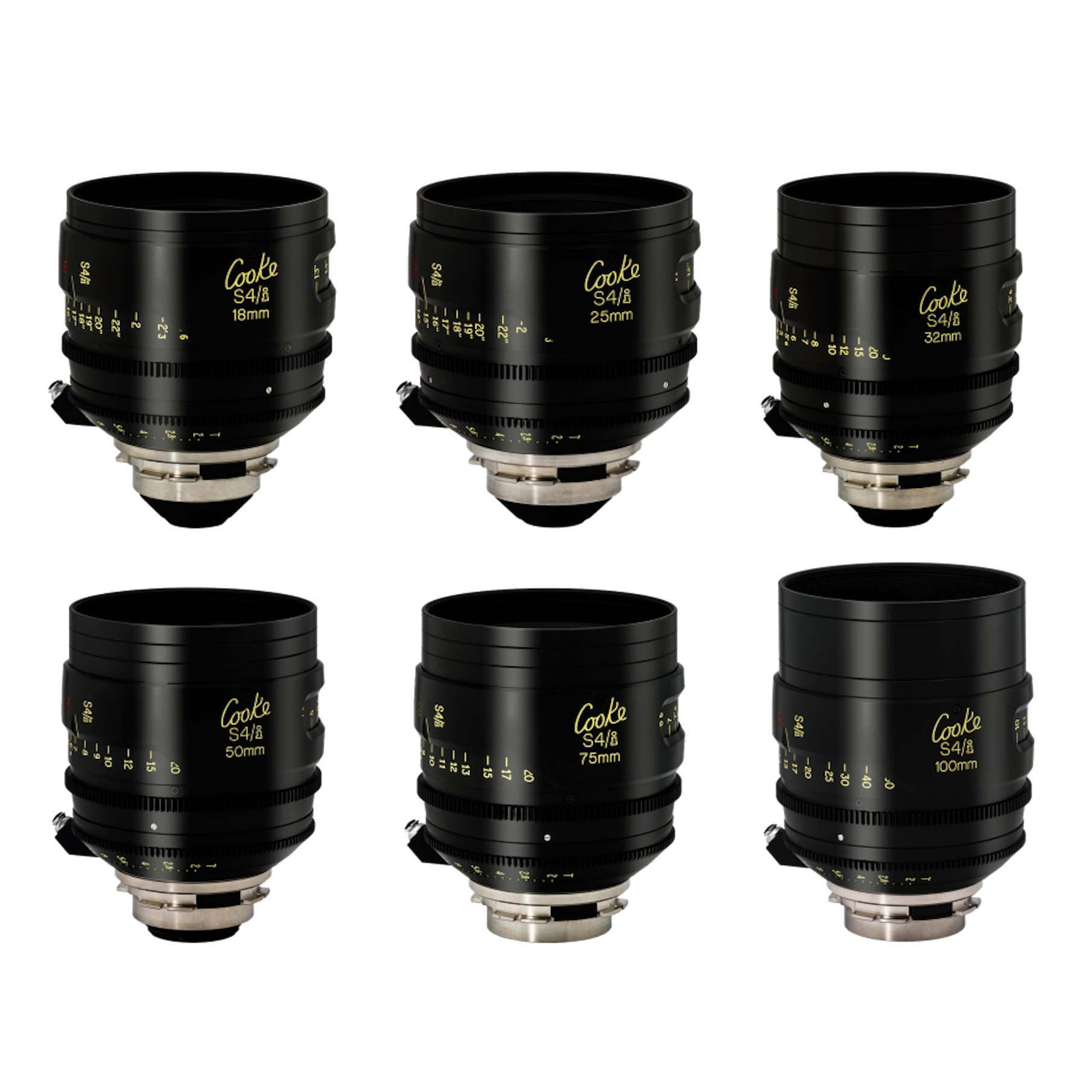 Série de 6 Optiques Cooke S4/i T2 PL - S35 - Ø110mm (18-25-32-50-75-100)
