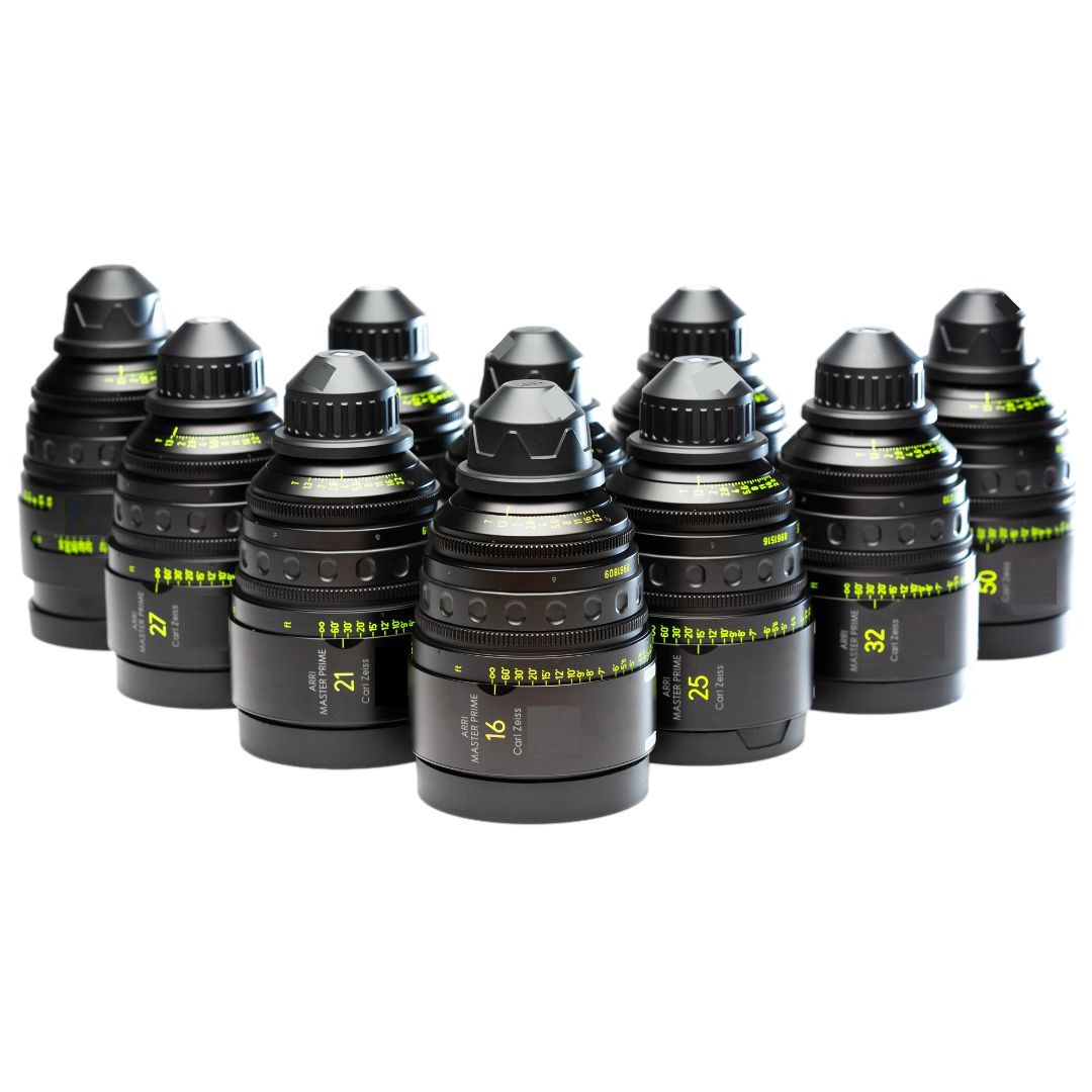 Série de 8 Optiques Arri Master Prime T1.3 PL - S35 - Ø114mm (18-25-35-40-50-75-100-135)